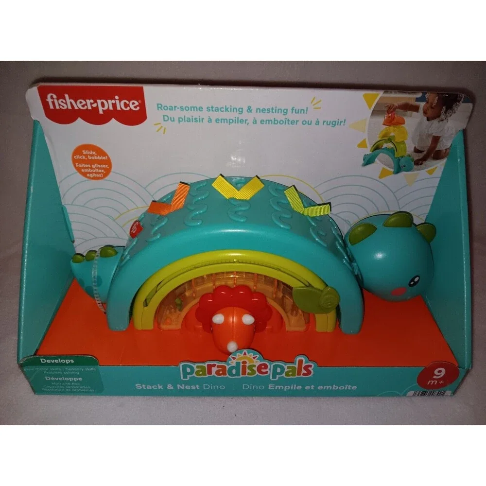 Fisher-Price Paradise Pals Stack & Nest Dino NWOT